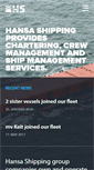 Mobile Screenshot of hansashipping.ee