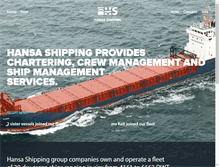 Tablet Screenshot of hansashipping.ee